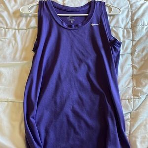 Purple nike athletic tank!! size M